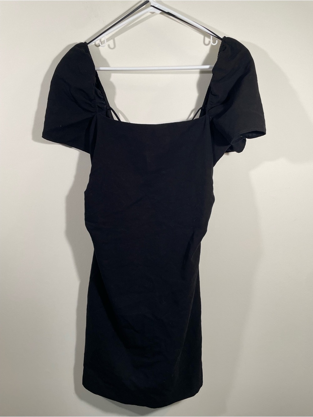 NWT Zara square neck mini dress L